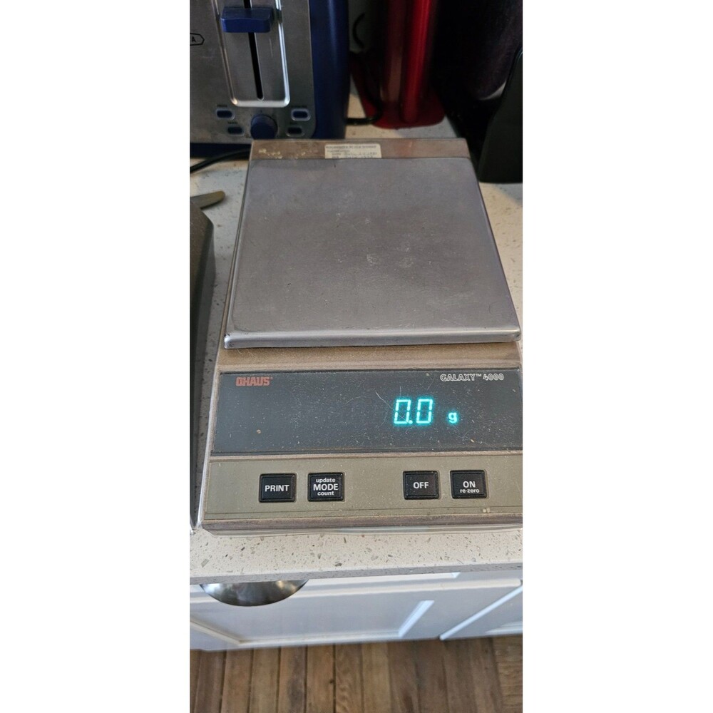 Vintage 1980's Ohaus Galaxy 4000 Electronic Balance Scale *WORKS & Calibrated*